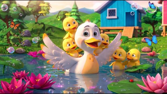 Five Little Ducks Went Out One Day | Nursery Rhymes & Kids Songs | Kiddora Tunes TV