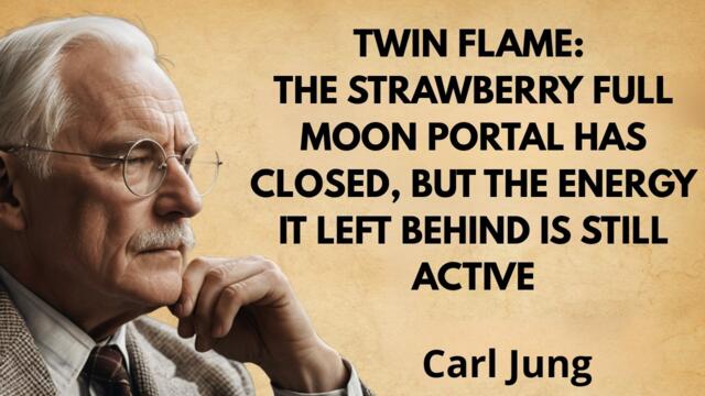 THE ENERGY LEFT BEHIND BY THE STRAWBERRY FULL MOON IS CHANGING THE DESTINY OF TWIN FLAMES |Carl Jung