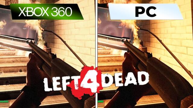 Left 4 Dead (2008) XBOX 360 vs PC (FPS, Graphics, Loading Time)