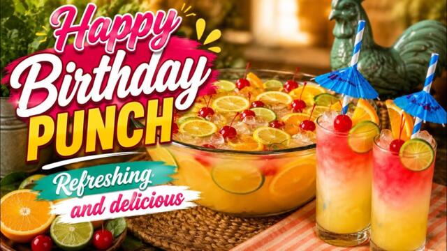 DELICIOUS HAPPY BIRTHDAY PUNCH!