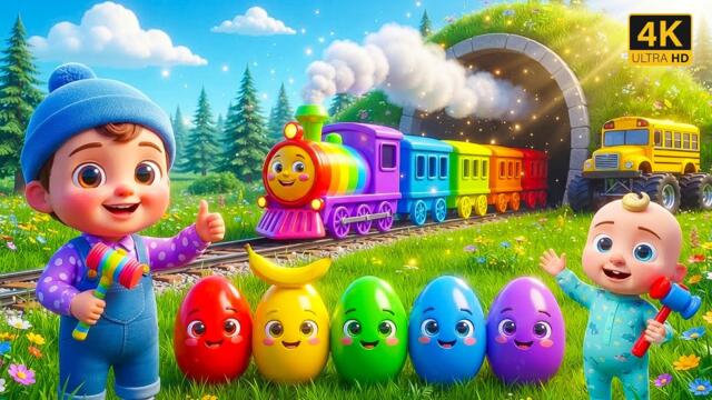 Colorful Egg Song || ABC song || Nursery Rhymes || Egg surprise English Learning Videos
