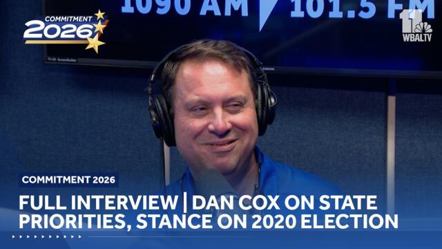 Raw video: Full Dan Cox interview on WBAL Radio