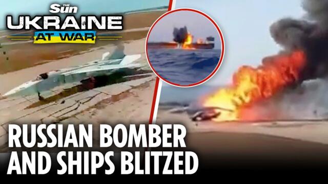 Ukrainian drones strike bomber as 11 more shadow ships are crippled