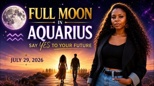 Aquarius Full Moon July 2026 | Say YES to Your Future