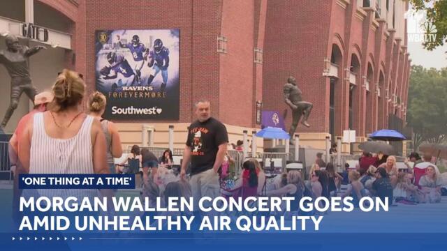 Morgan Wallen concert goes on despite unhealthy Baltimore air quality