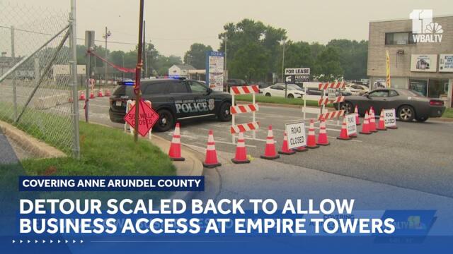 Empire Towers safety zone scaled back, businesses remain skeptical