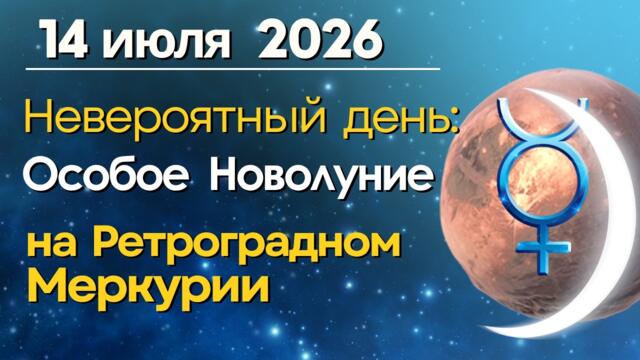 14 июля: невероятный день - Особое Новолуние на Ретроградном Меркурии