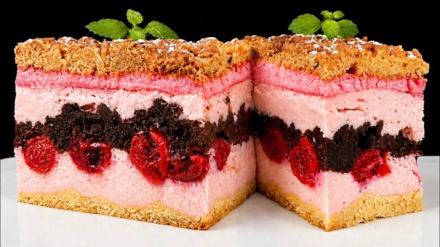 🍒Одним коржем! Ніжний і дуже смачний пляцок з вишнями