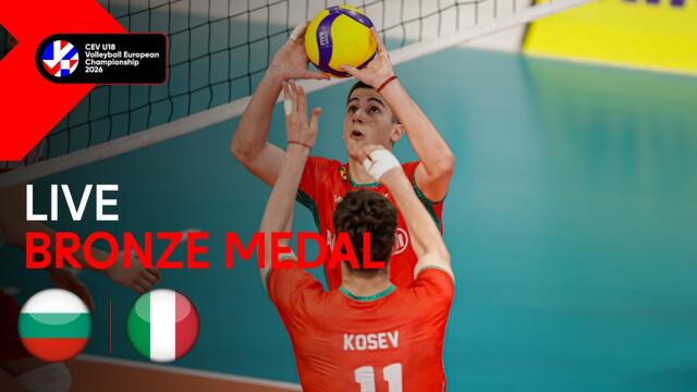 LIVE | Bulgaria vs. Italy | CEV U18 Volleyball European Championship 2026 | Men (BMG)