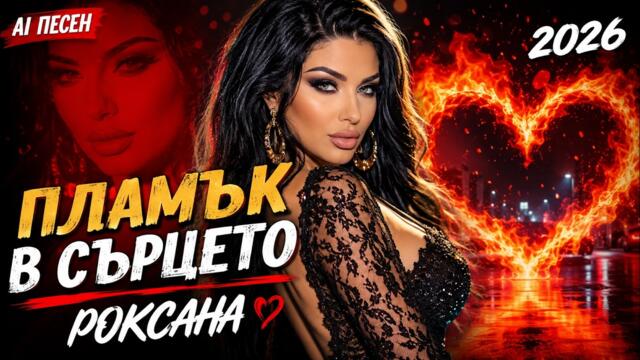 🎤 Роксана – Пламък в сърцето 🔥❤️ | Нов кючек 2026 💃🎶