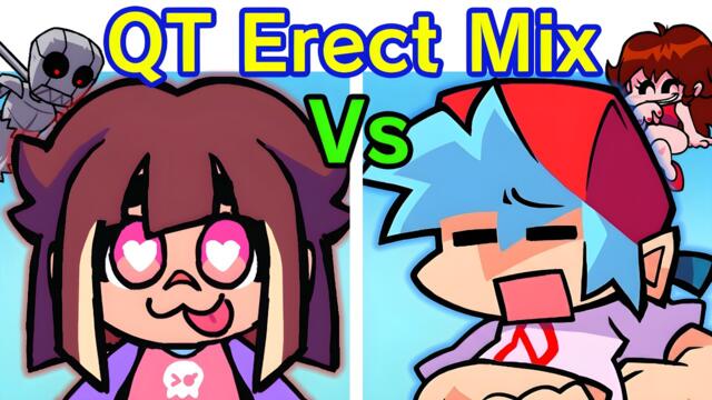 FNF VS QT: REWIRED - Erect Remix Update (Friday Night Funkin' Mod) (BF & GF)