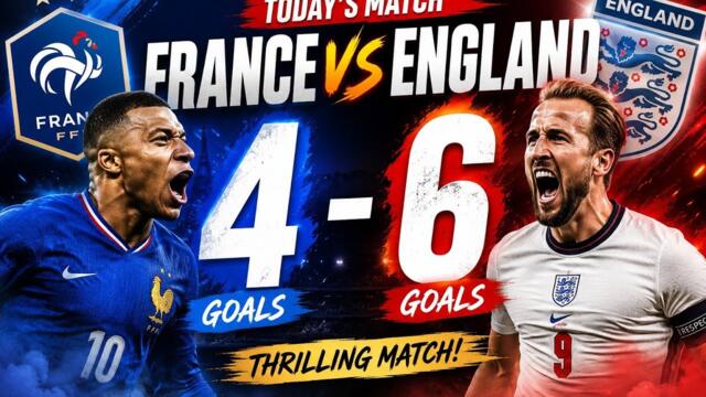 FRANCE VS ENGLAND Highlights. 4 - 6 Fifa world Cup 2026