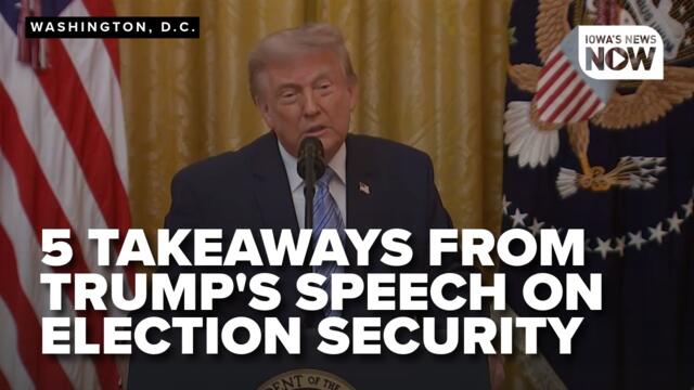 Key takeaways from President Trump's speech on election security and vulnerabilities