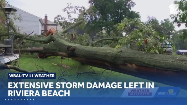 Extensive storm damage left in Riviera Beach