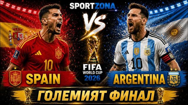 🔴СТУДИО СВЕТОВНО ПЪРВЕНСТВО 2026 - Испания VS Аржентина