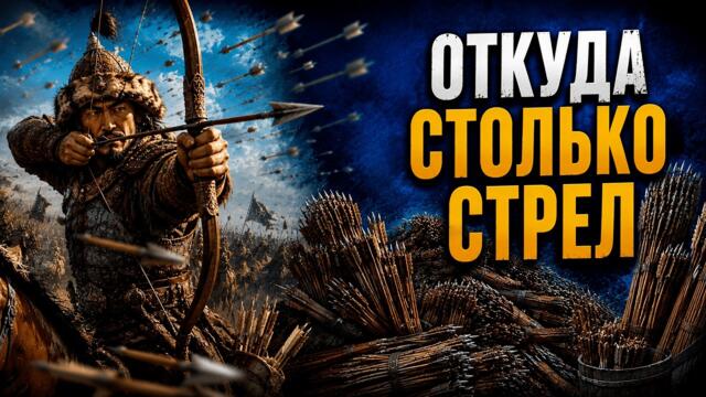 Где монголы брали миллионы стрел в голой степи