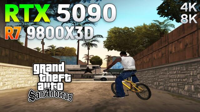 GTA San Andreas - Game from 2005 on RTX 5090 | 4K & 8K