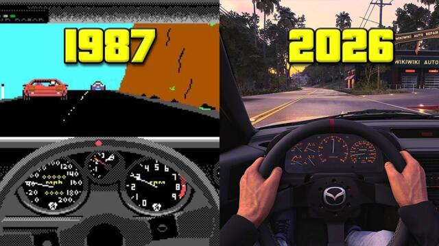 The INSANE Evolution of Open World Driving Games (1987–2026)