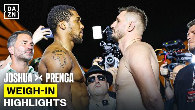 Anthony Joshua vs Kristian Prenga | Weigh-in Highlights