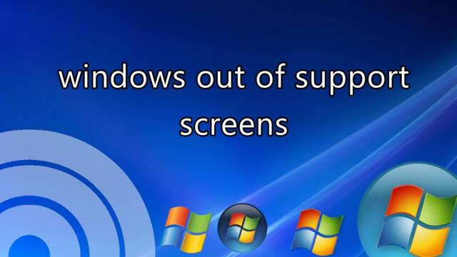 windows end of support screens