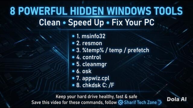 8 Hidden Windows Run Commands To Speed Up & Clean Your PC!