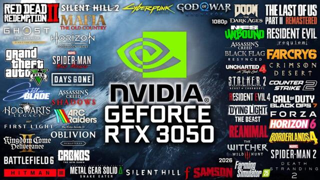 RTX 3050 in 2026 - Test in 67 Games (1080P)