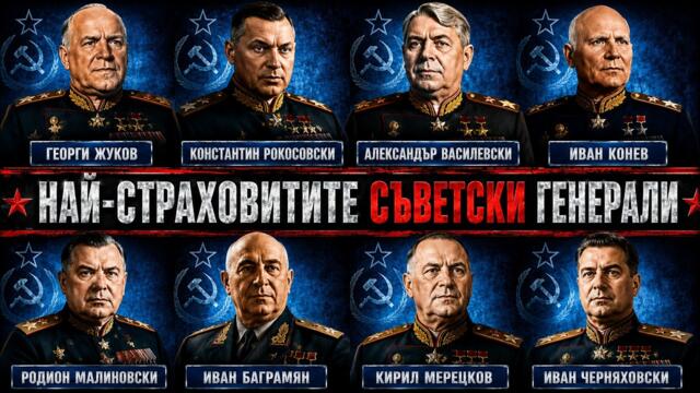 Най – ВЕЛИКИТЕ Генерали на СЪВЕТСКИЯ Съюз ( СССР )