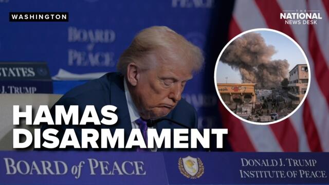 'HISTORIC' agreement: President Trump announces complete disarmament of Hamas
