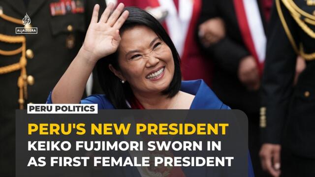 Keiko Fujimori sworn in as Peru president after narrow election win