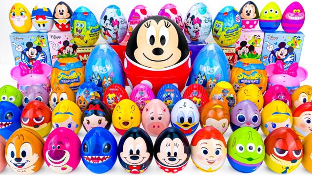 ASMR DISNEY Mickey SQUISHY Mystery Toys UNBOXING | Mickey Mouse Clubhouse GIANT EGG SURPRISE OPENING