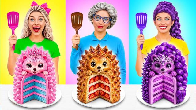 Barbie vs Rumi vs Grandma Cooking Challenge | Delicious Recipes by Multi DO Challenge