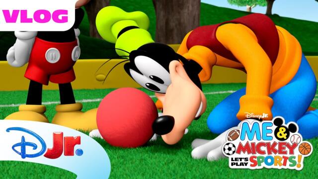Mickey, Minnie, and Goofy Keep Their Eyes on the Ball! 🔴✨ | Me & Mickey | Disney Jr.