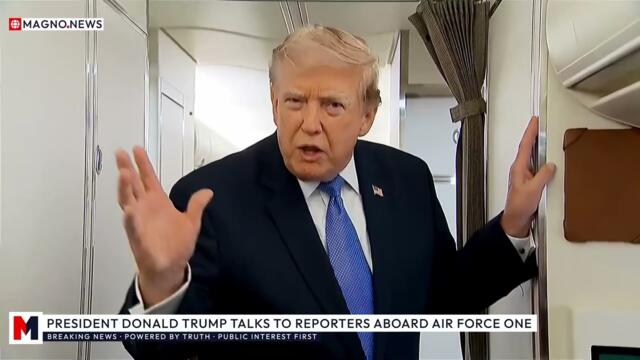 🇺🇸 President Trump Takes Questions on Iran Deal and the Weaponization Fund aboard Air Force One