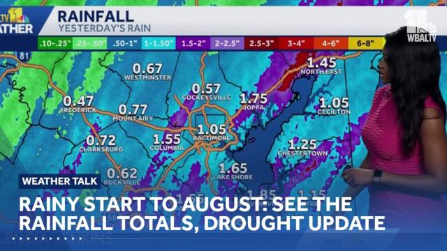 Weekend rainfall totals | Weather Talk