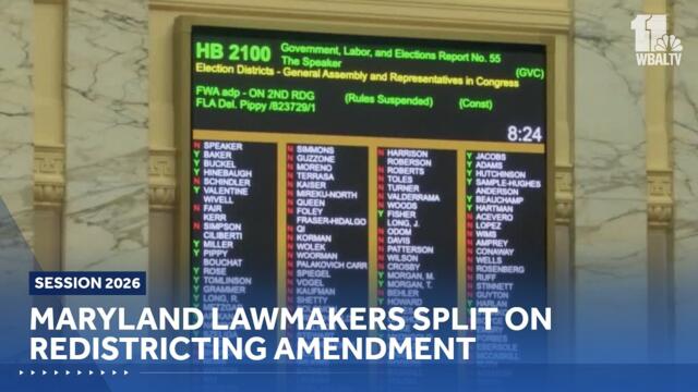 Maryland lawmakers split on redistricting amendment