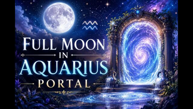🌕 Full Moon in Aquarius Portal | Activate Your Higher Consciousness ✨ Guided Meditation