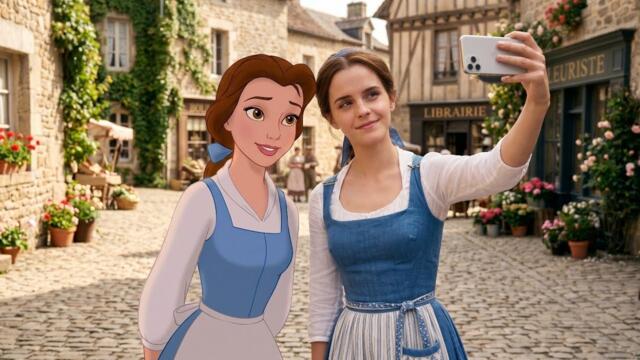 Beauty and the Beast (1991 vs 2017) & The Little Mermaid (1989 - 2023) Cast Animation vs Live Action