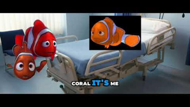 Nemo and Marlin at corals Deathbed (AI)