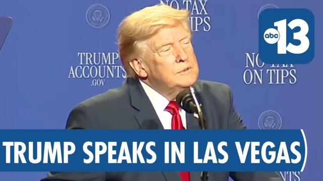 [FULL SPEECH] President Donald Trump speaks to supporters in Las Vegas