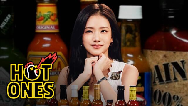JISOO Is the Queen of Spice While Eating Spicy Wings | Hot Ones