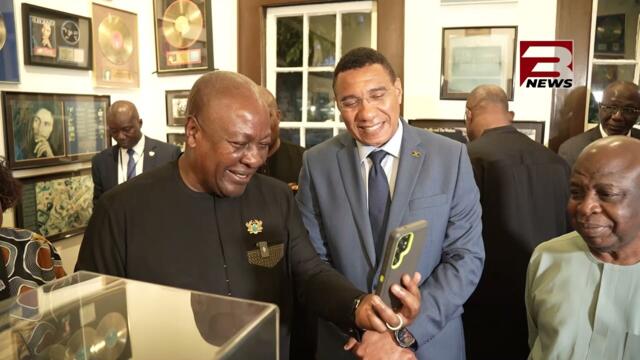 President Mahama tours Bob Marley Museum In Jamaica