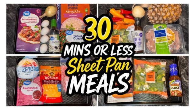 4 INCREDIBLE Sheet Pan Meals Take Less Than 30 Minutes!