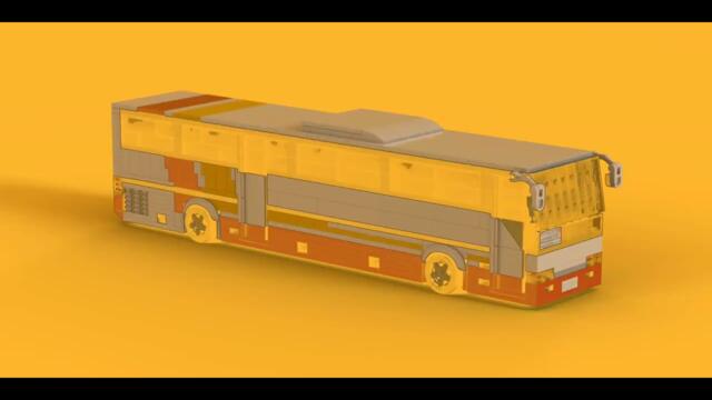 LEGO Setra S315GT (White, Red & Yellow Version) MOC | Tutorial