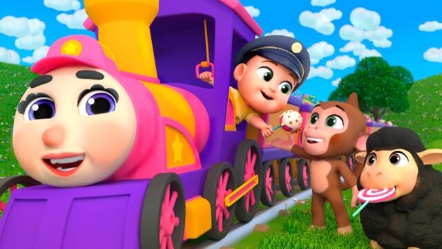 Train Song 🚂 Help the Animal Train & Kids Songs | Newborn Baby Songs & Nursery Rhymes