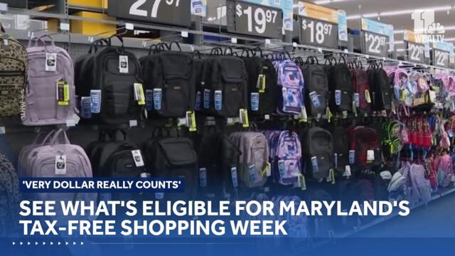 Shop Maryland Tax-Free Week savings on clothing, backpacks extend beyond back-to-school shopping