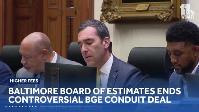 Baltimore Board of Estimates ends 2023 BGE deal, setting up higher fees to use conduit system