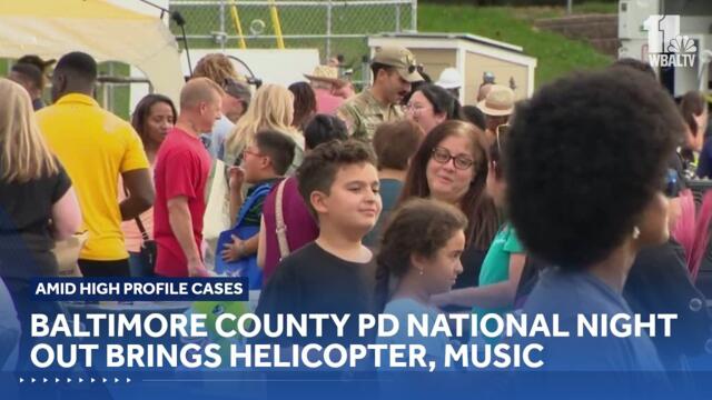 Baltimore County National Night Out brings police helicopter, music and safety talks