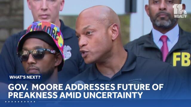 Gov. Wes Moore addresses future of Preakness following Churchill Downs announcement