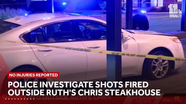 Shots fired outside Ruth's Chris Steakhouse in Pikesville