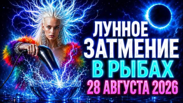 Лунное затмение в рыбах  28 августа 2026 для всех знаков и по  домам